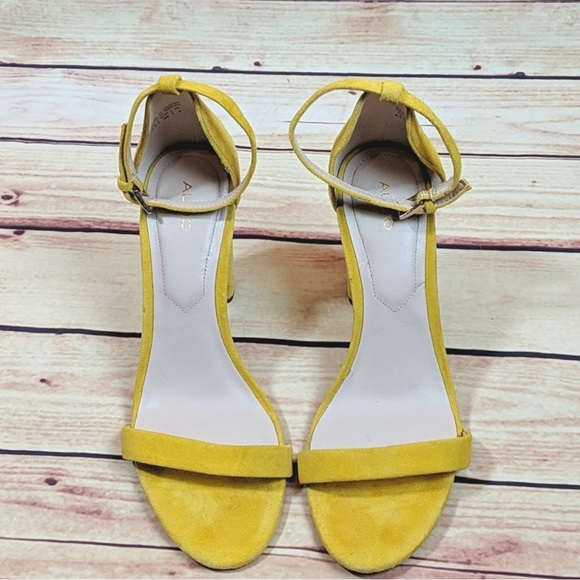 Aldo  Ankle Strap Block Heel Shoe Sz 8.5 - Picture 3 of 3